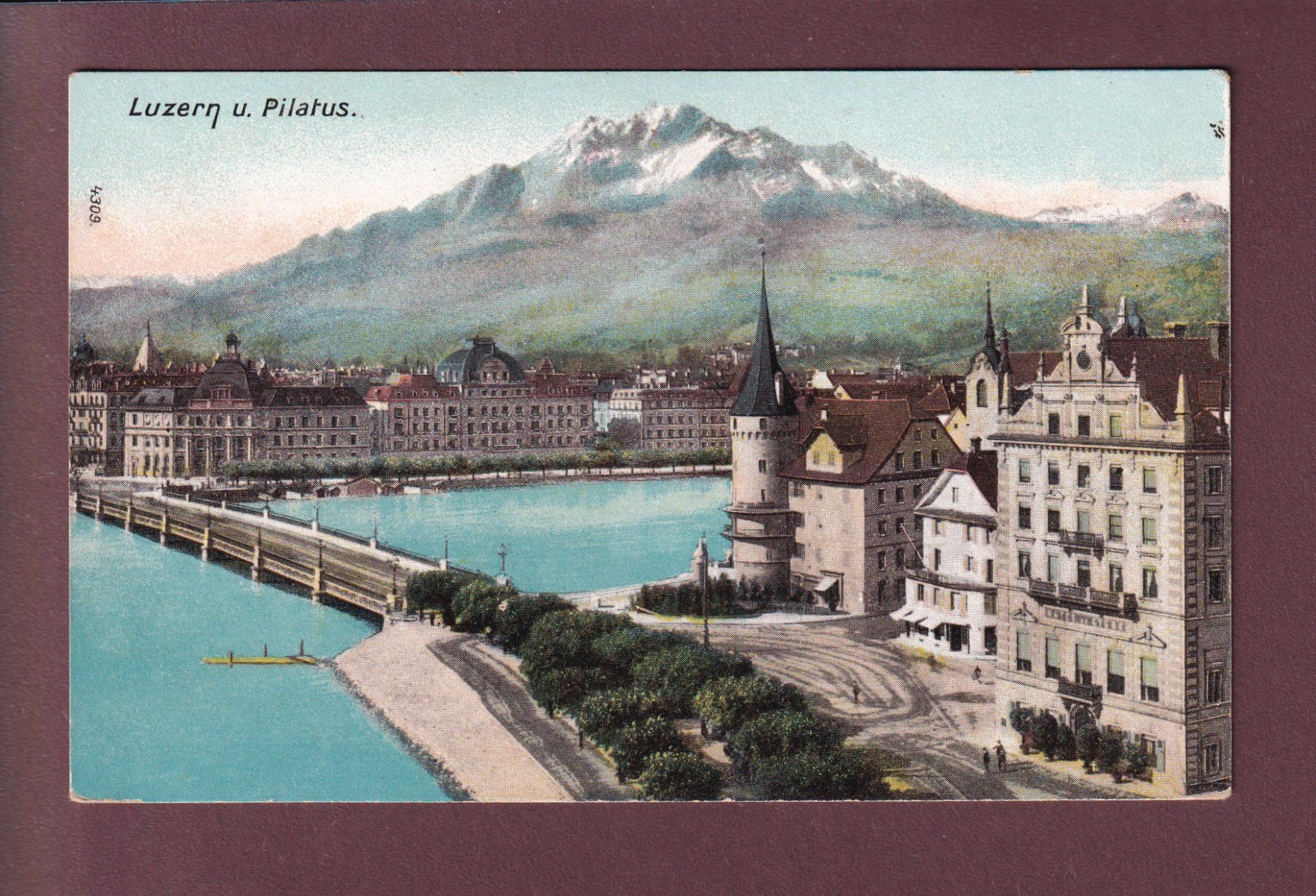 Cartoline postali: LUZERN - Pilatus – Usato da Pully venduto da nicecards