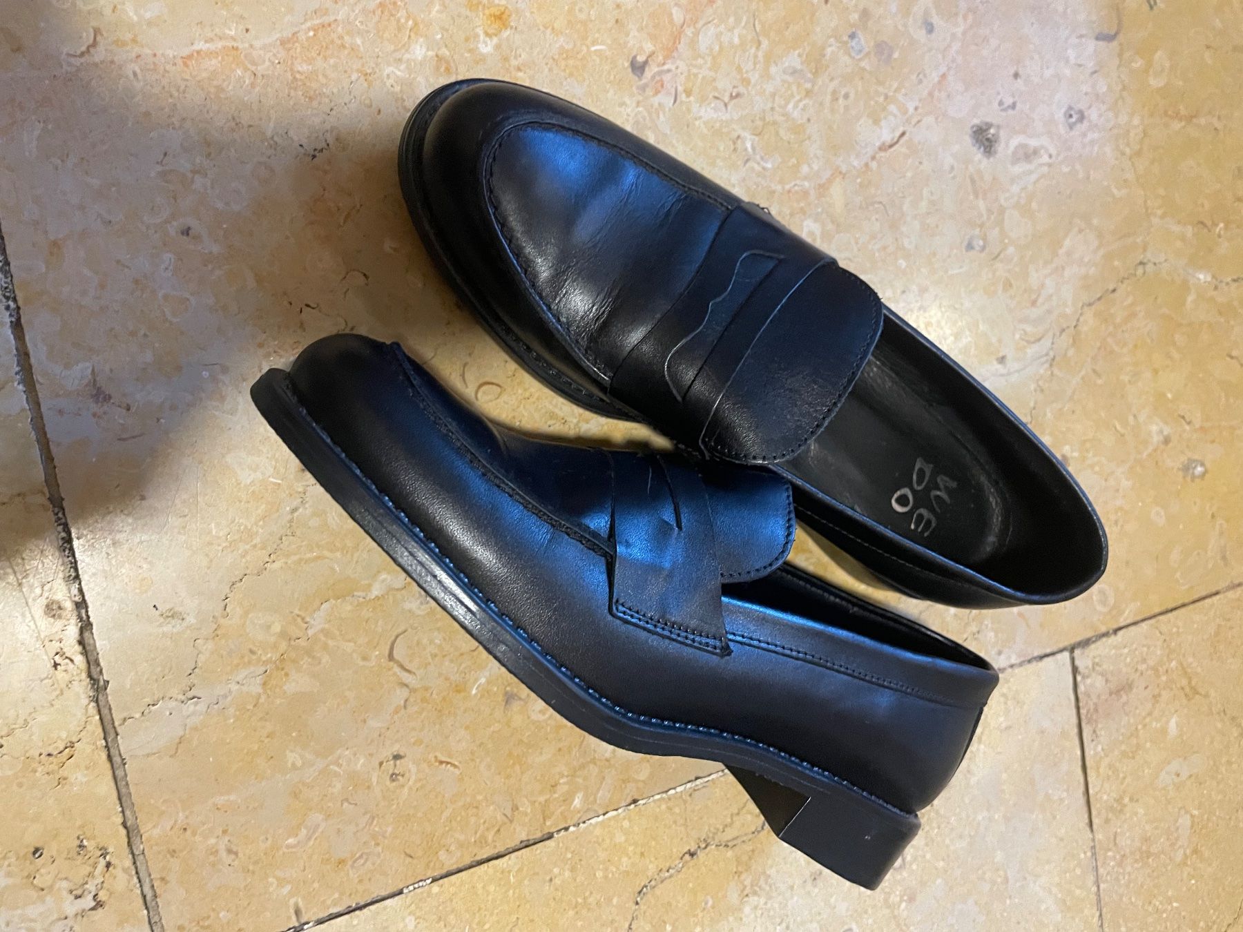 Scarpe da donna: Schwarze Leder Loafer WE DO Gr. 38 – Usato da Zürich venduto da Chr_81 2