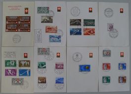 1940-1980, 200 bessere PTT-Blätter, preiswert +QUALITÄT!
