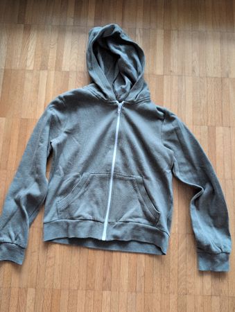 Kapuzenpullover mit Reissverschluss Khaki Grösse 146/152 