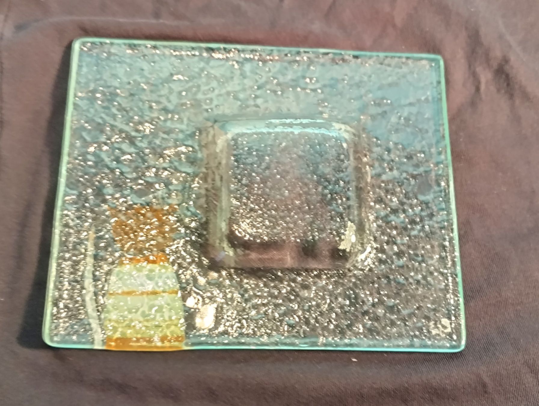 Portacandele: Teelicht-Unterlage mit Katze, Glas – Nuovo (secondo la descrizione) da Bellach venduto da JingleCherry 3