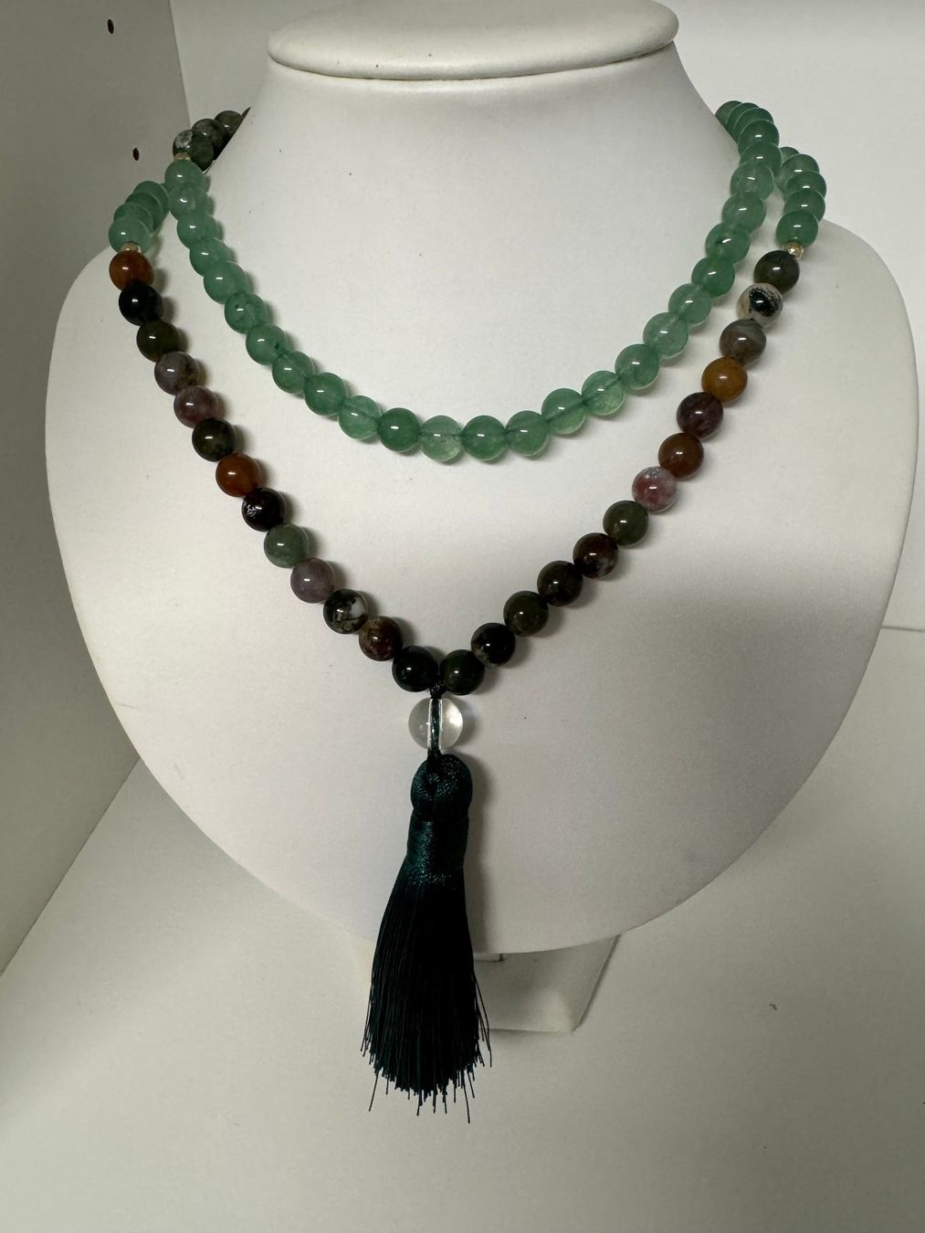 Catenine: Halskette Jade, Achat, Quaste. – Nuovo (secondo la descrizione) da Biberist venduto da tl-schmuck