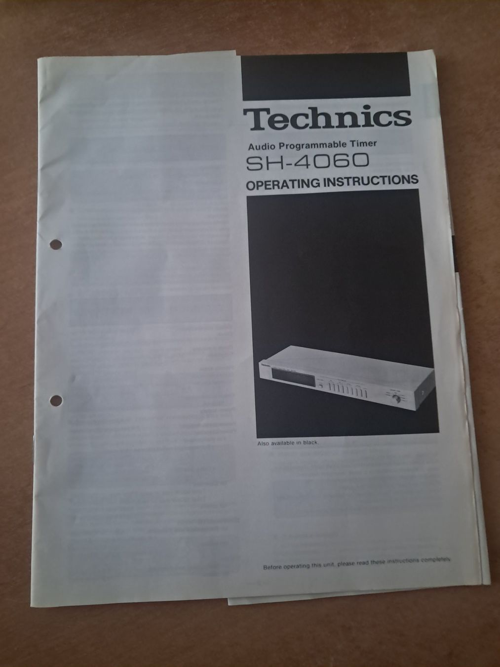 Technics Egaliseurs: Minuterie audio programmable Technics SH-4060 Vintage – D'occasion à Renens VD par Pflea 5