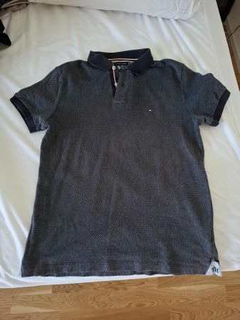 Polo Tommy Hilfiger Bleu/Gris S