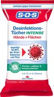 25 SOS Desinfektionstücher INTENSE für Hände + Flächen