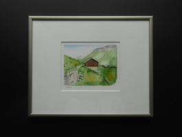 Aquarell CH Stille in Radons GR - (R)