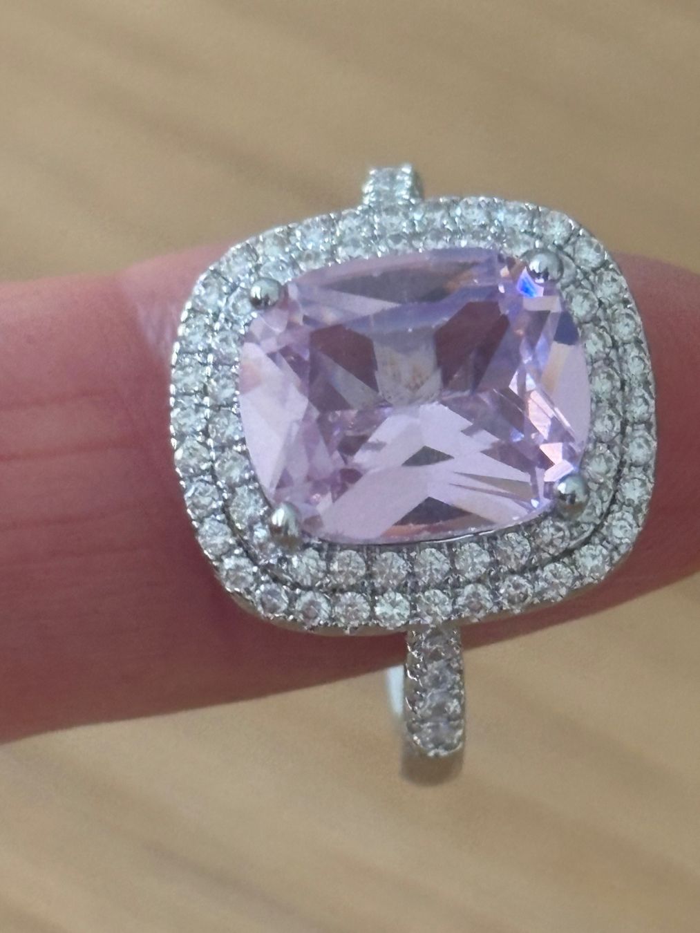 Ringe: Luxus Elegante Gr.18,5 / 8,5 Ring Farbe: Silber/Rosa – Neu (gemäss Beschreibung) aus Biel-Bienne von Roserosse13 3