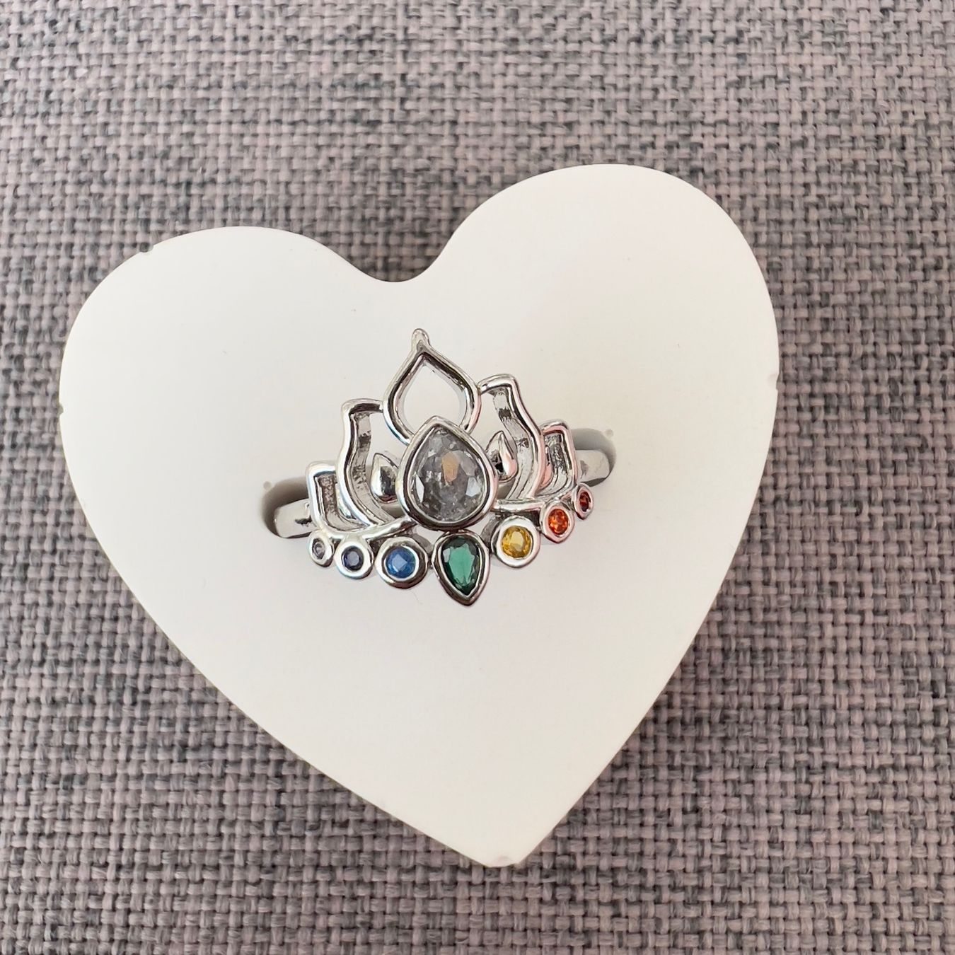 Anelli: Bague Lotus - Lotus Edelstahlring – Nuovo (secondo la descrizione) da Pully venduto da sunaddict 2