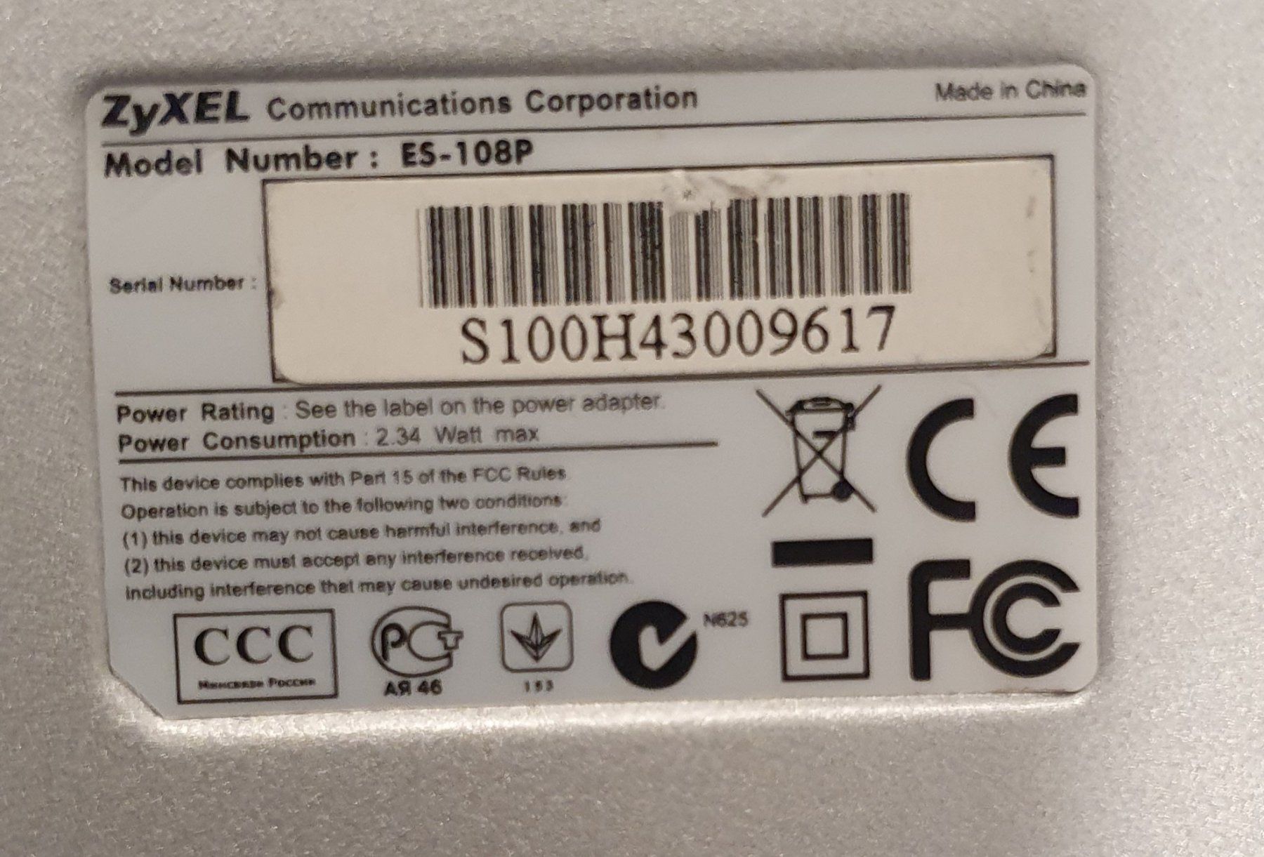 Zyxel Hubs & Switches: Zyxel ES 108p – Gebraucht aus Servion von meno999 5