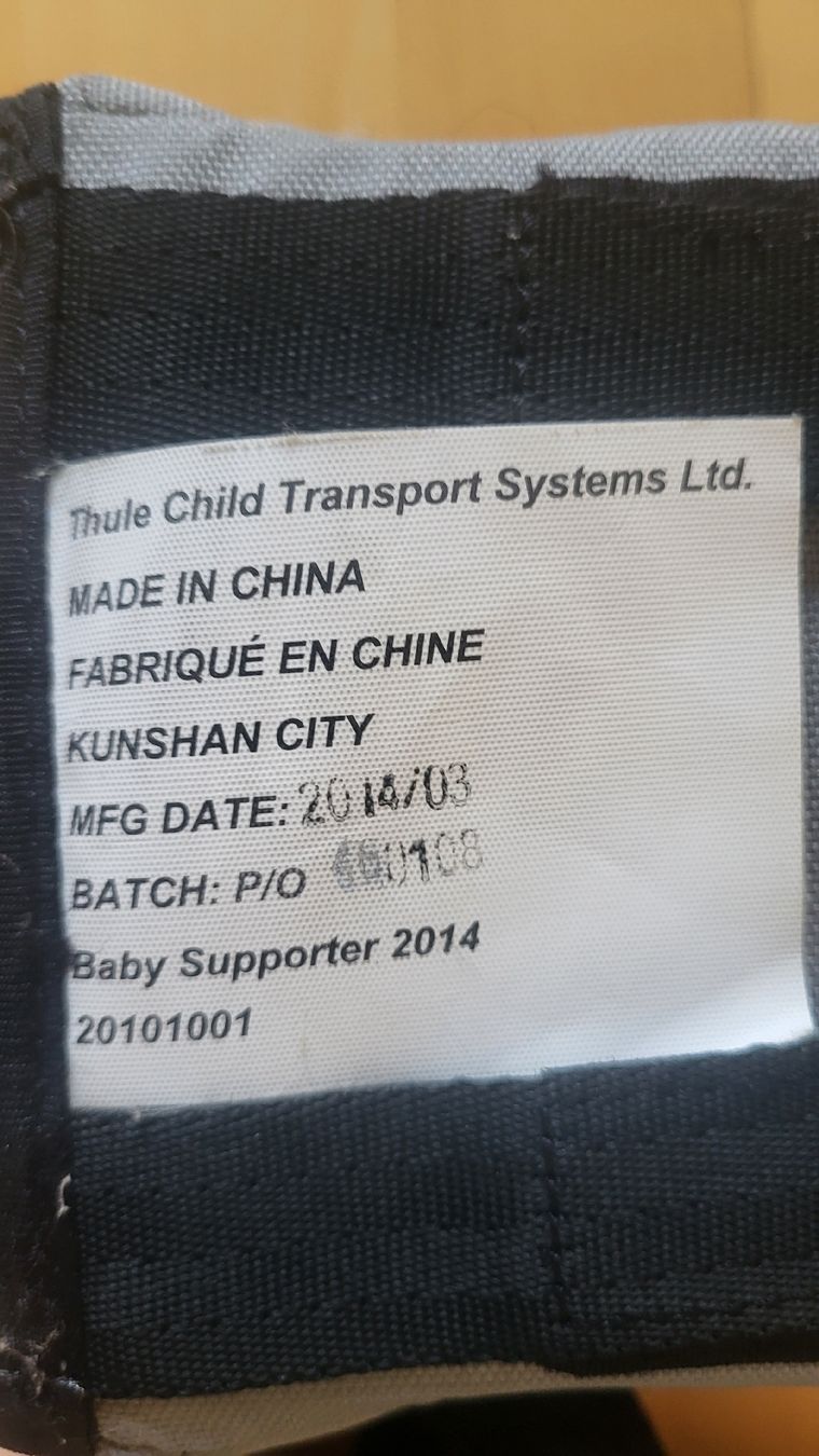 Thule Rimorchi: Thule Baby Supporter – Usato da Muttenz venduto da YMeier1 1