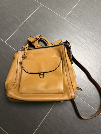 Fossil Damentasche Leder camel guter Zustand