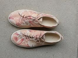 Ecco Damenschuhe Gr. 40 Sommer-Blumenmuster