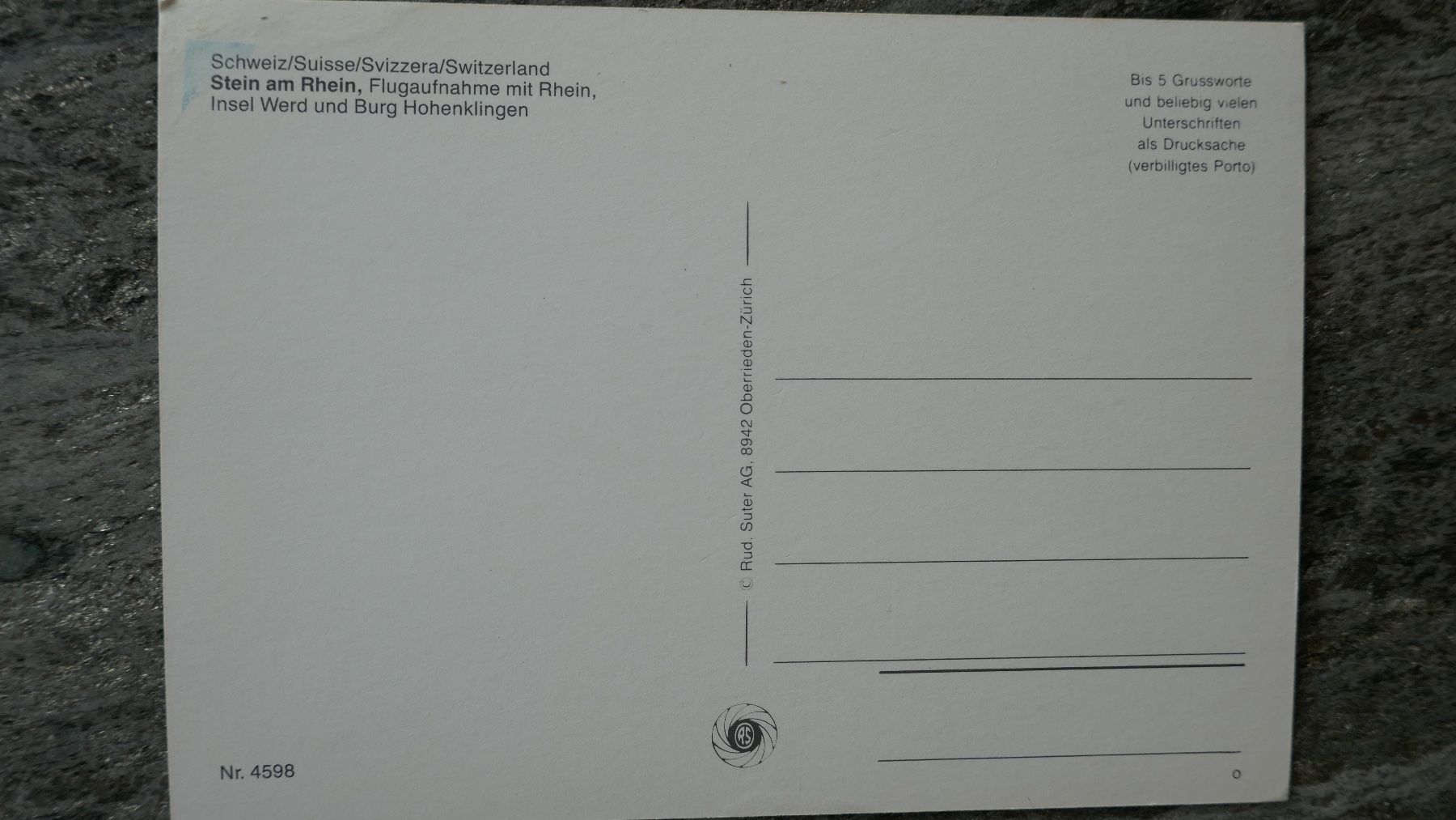 Cartoline postali: Stein am Rhein – Usato da Oberriet SG venduto da ret_7j2k 1