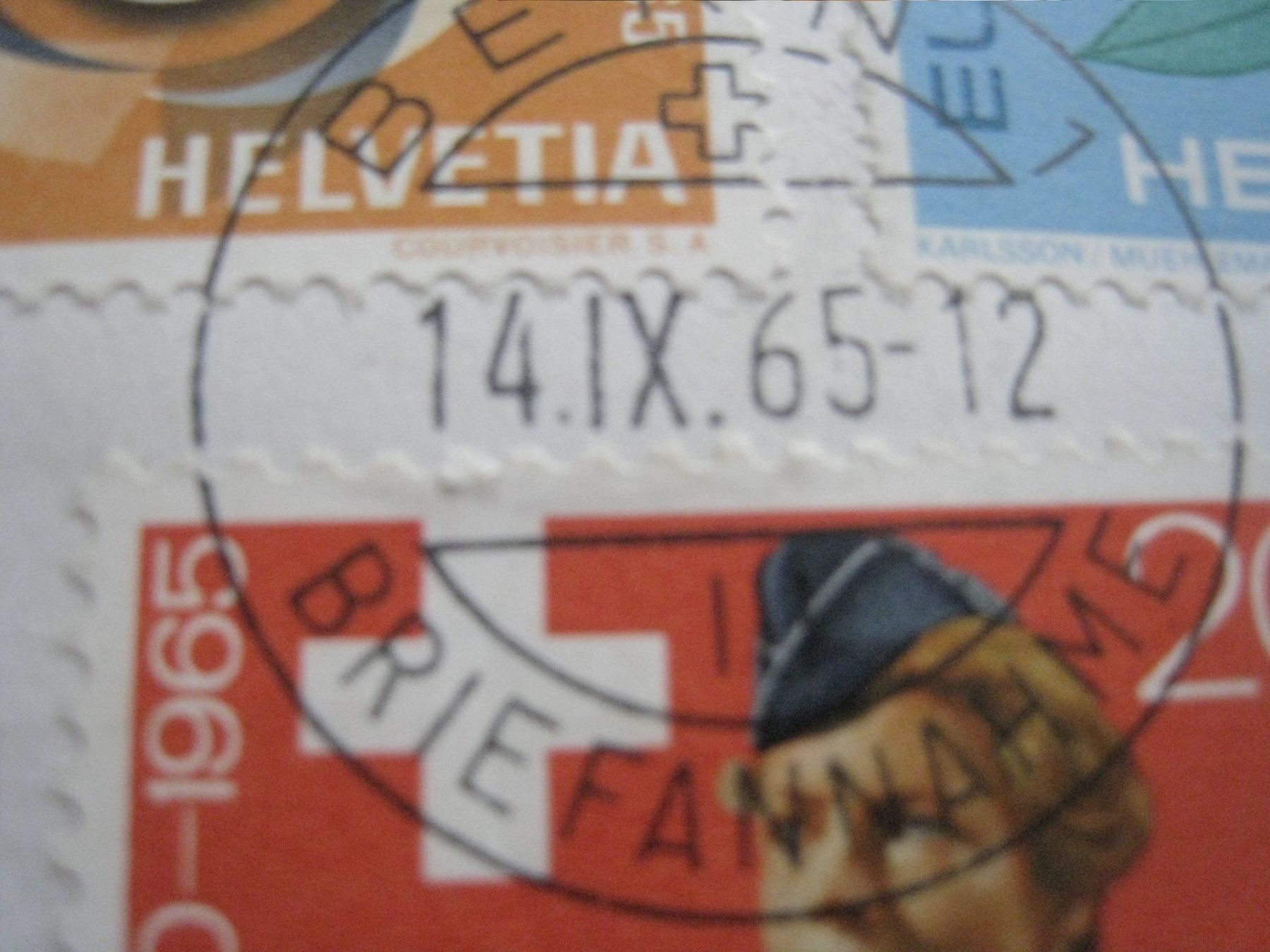 Tutti i francobolli: Bern nach München 1965 – Usato da Aarwangen venduto da Pinsel7890 1