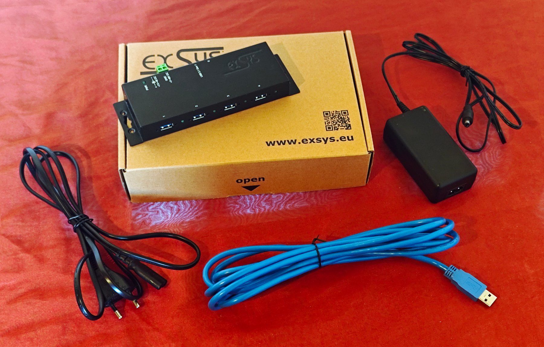 Hub & Switch: ExSys 4-Port Powered USB 3.0 Hub EX-1183HMVS Vers. 2 – Usato da Künten venduto da zarroun