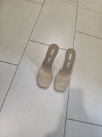 ZARA Pantoletten transparent beige Grösse 38