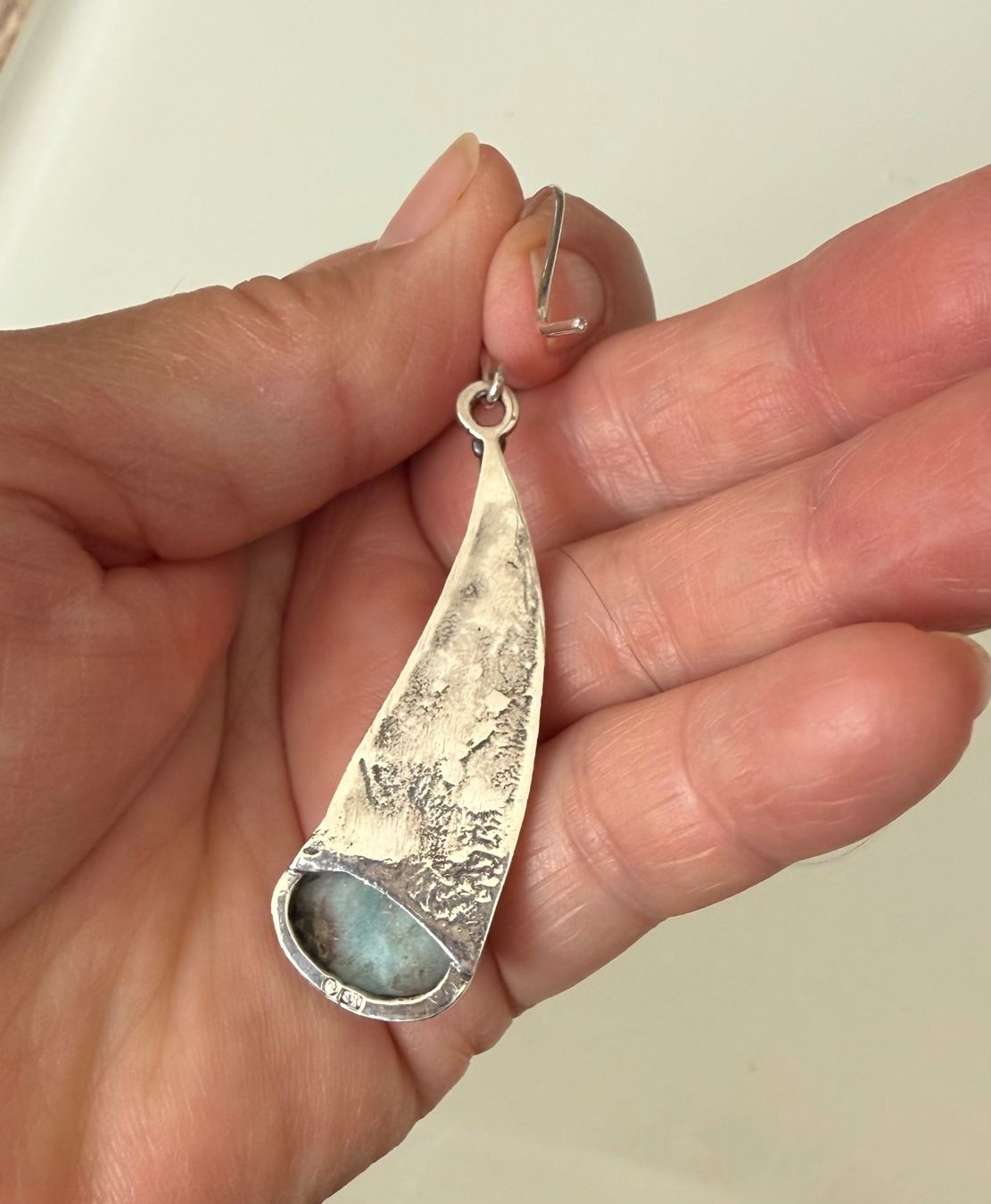 Orecchini pendenti & Orecchini a lobo: Grandiose Handarbeit:  Silberohrringe mit Larimar – Nuovo e nell'imballaggio originale da Ebikon venduto da elischka 6