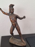 Bronzefigur Krieger antiker Stil patina ca. 30 cm hoch