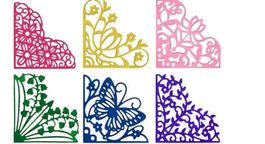 Neues Stanzschablonenset 8 florale Bordüren
