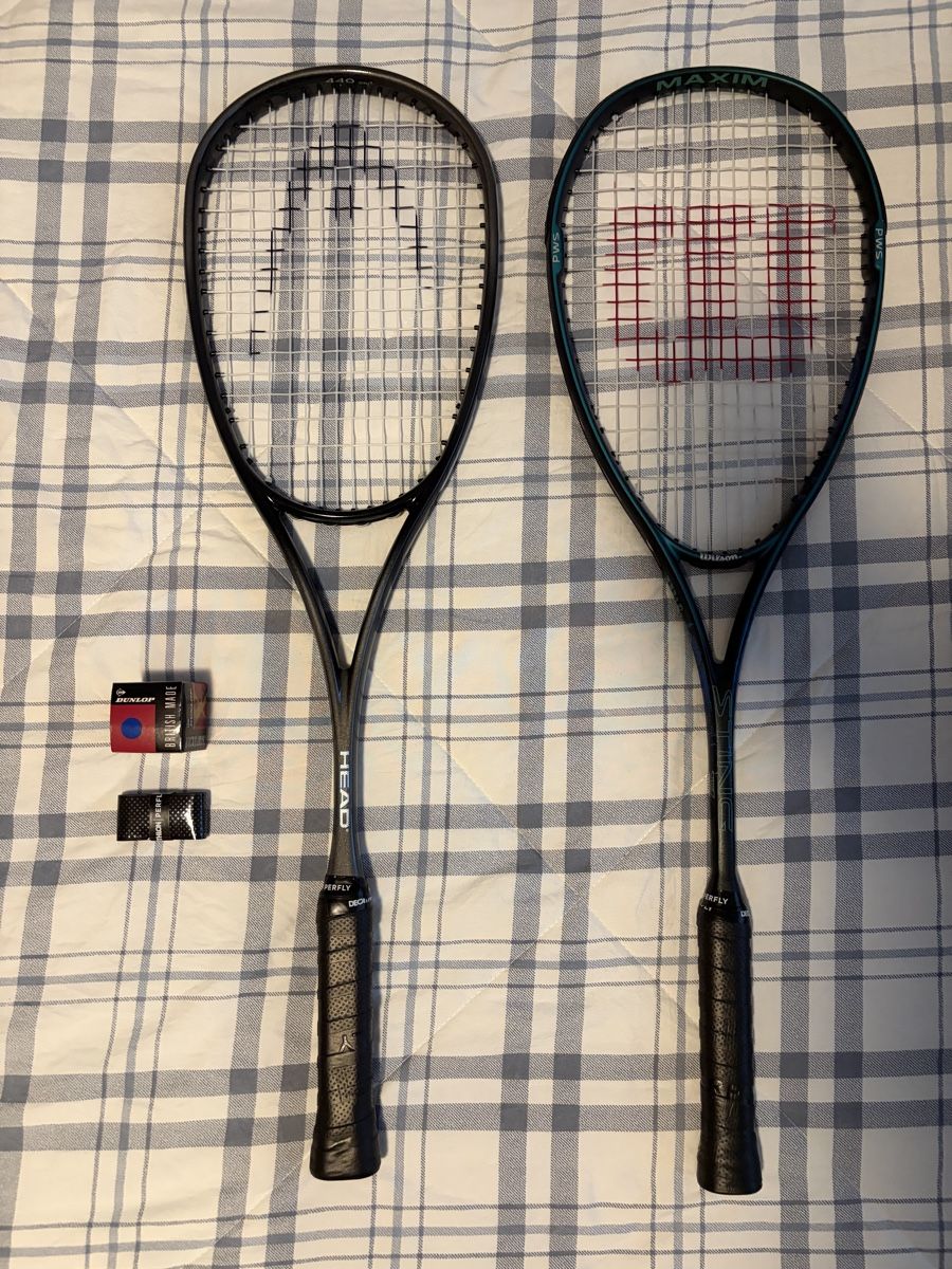 Racchette: Squash Set Head und Wilson mit Prince Tasche – Usato da Jona venduto da Flexer02 2