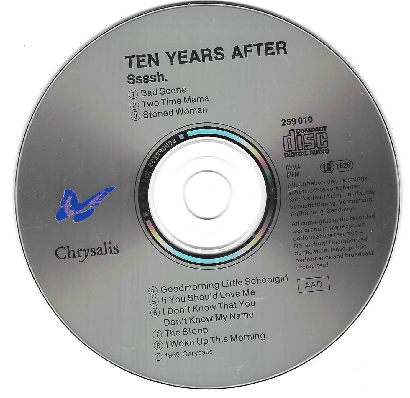 CDs: TEN YEARS AFTER  -  Ssssh. – Gebraucht aus Bex von Giorgiob 2
