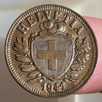 SCHWEIZ 2 RAPPEN 1941