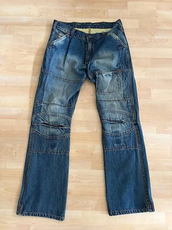 Held Fame Motorradjeans Kevlar W34, blau