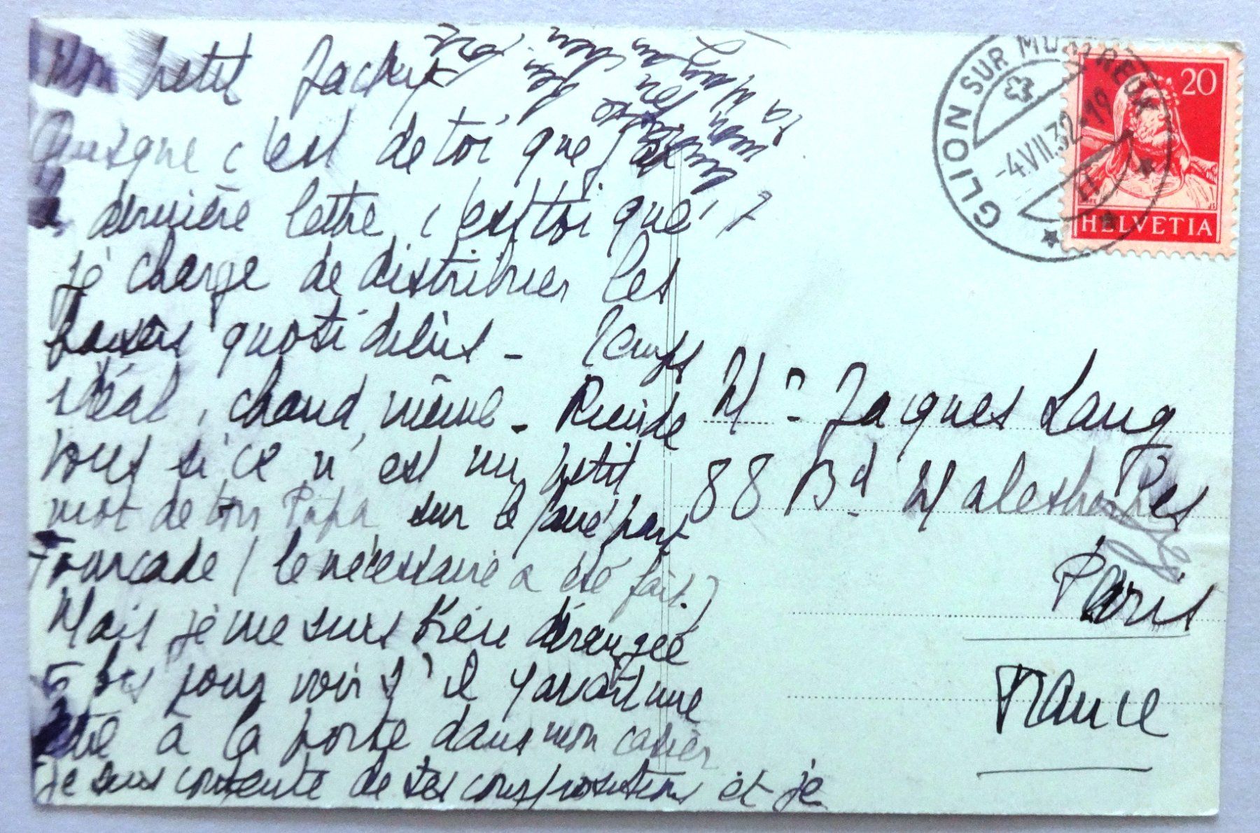 Cartoline postali: Rochers de Naye – Difettoso da Fétigny venduto da Billy2miny 1
