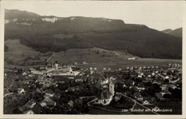 Balsthal SO Flugaufnahme Nr.1399 mit Papierfabrik ,  1932