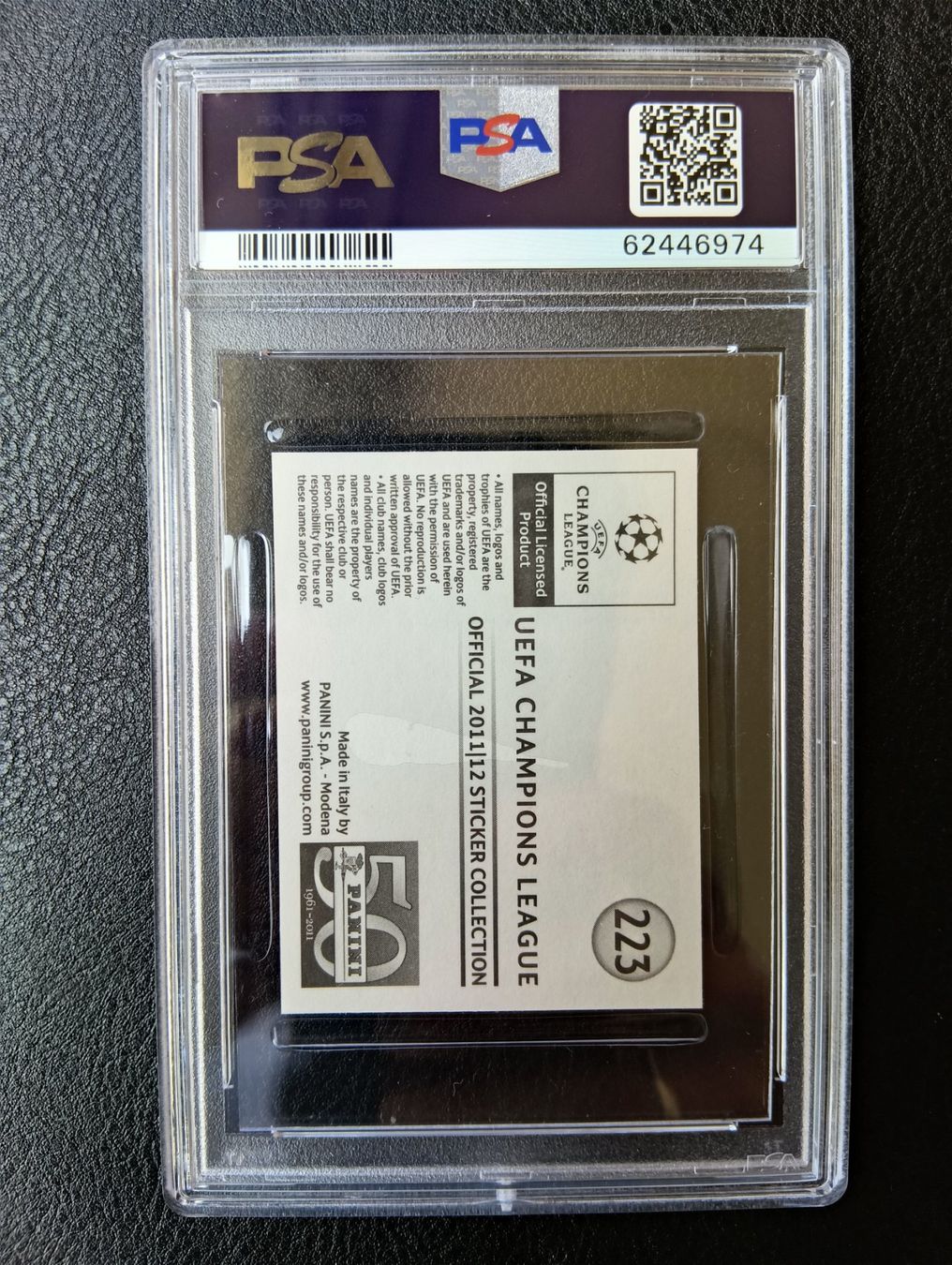 Panini Carte collezionabili: 2011 Panini Christiano Ronaldo PSA 9 #223 – Usato da Steinen venduto da antikesundseltenes 1