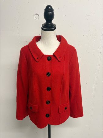 Marc Cain Blazer aus Wolle Gr. 44 rot
