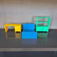 Ikea Huset Mini Deco Möbel Set, Bett Regal Pult 3 Teile
