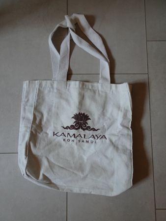 Schlichte Stofftasche aus Thailand von Koh Samui - 426275