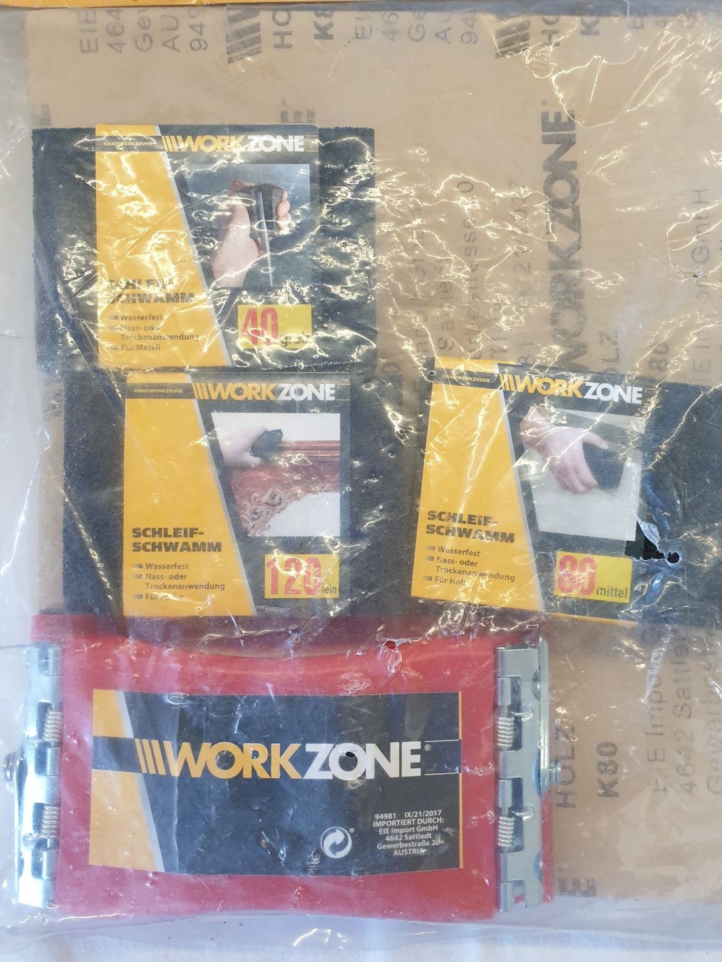 Tutti gli attrezzi: Work Zone Handschleif-Set 24 teilig neu , Versand 8.50 – Nuovo (secondo la descrizione) da Wädenswil venduto da tome70