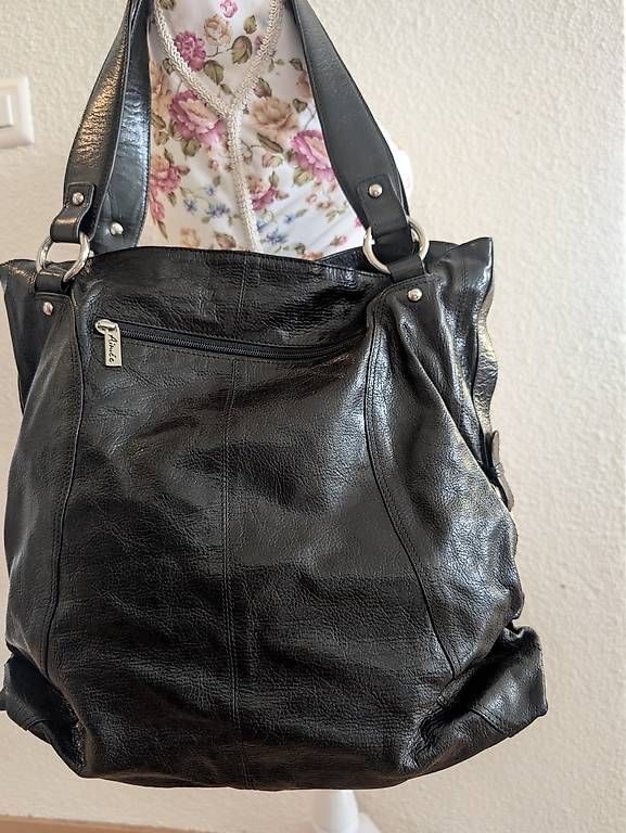 Borse da donna: Aimée Handtasche, Leder schwarz – Usato da Tobel venduto da Streetfroggy 2