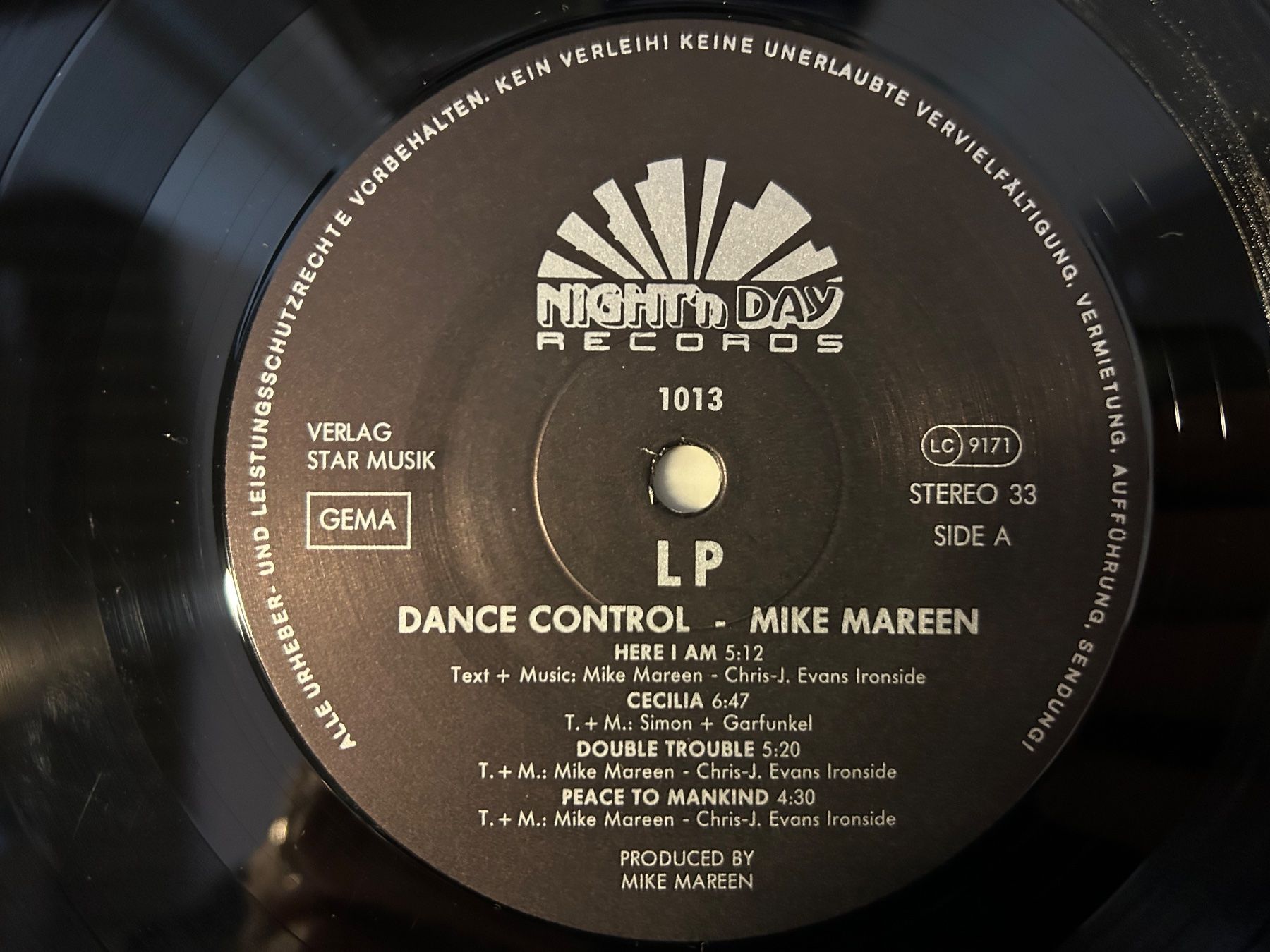 Dischi in vinile: Mike Mareen - Dance Control  Rare Vinyl 1985 – Usato da Aesch BL venduto da BlueMusicRecords 2