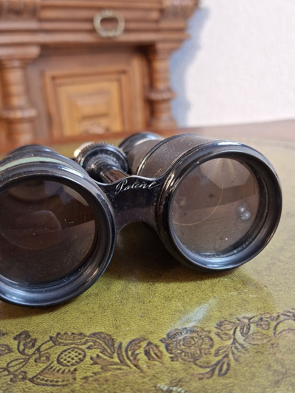 Binocoli: Antikes Fernglas mit integriertem Kompass – Usato da Steffisburg venduto da ZeitReise_ 3