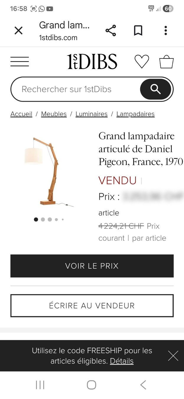 Lampade: Lampe bogenlampe par Daniel pigeon – Usato da Pieterlen venduto da mou_hx6c 7