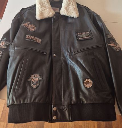 Fliegerjacke aus echtem/veste en cuir Redwood Größe 5XL