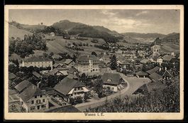 AK Wasen, Totalansicht vom Hügel aus