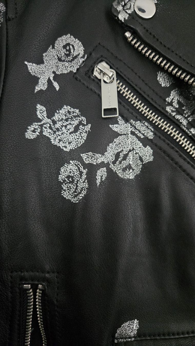 Giacche: Michael Kors Leather Jacket Floral Print Size M  – Usato da Basel venduto da sca_52mn 2