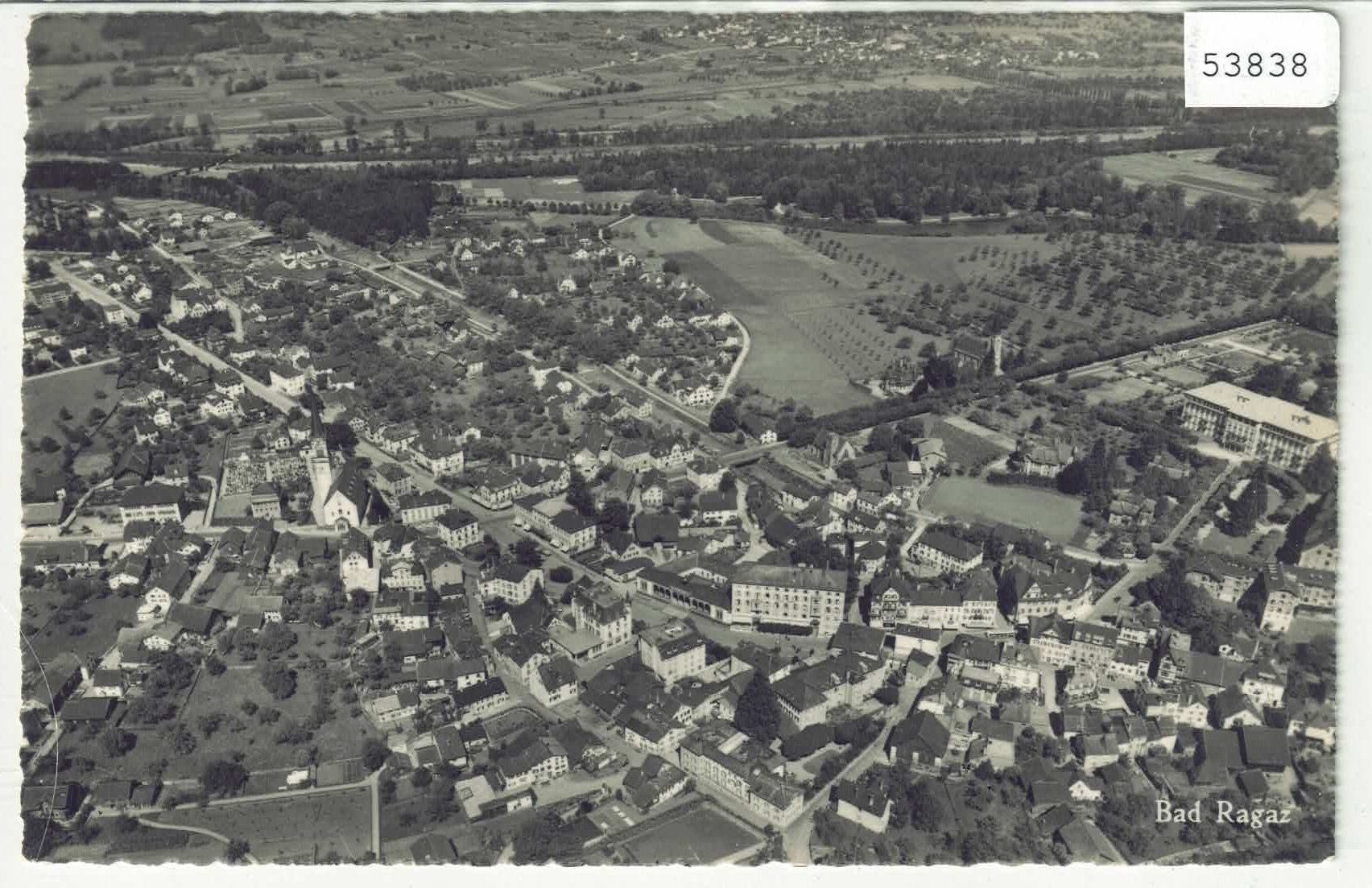 Cartoline postali: Bad Ragaz - Flugaufnahme – Usato da Ettingen venduto da Kartenplanet
