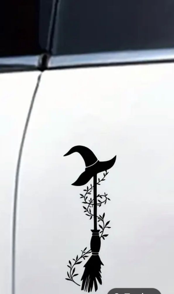 Sticker: Hexenbesen Auto Aufkleber, Wandtattoo – Nuovo e nell'imballaggio originale da Gams venduto da Mariawicca 1