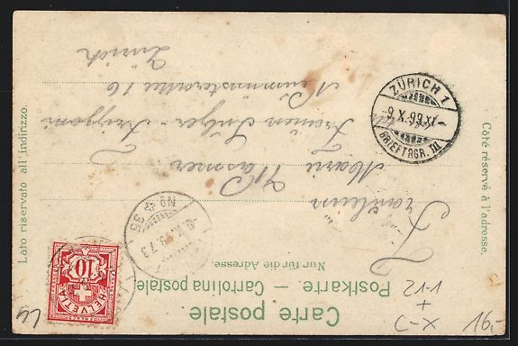 Cartes postales: Litho Luzern, Teilansicht mit Pilatus, M – D'occasion à Berlin par bartko-reher 1