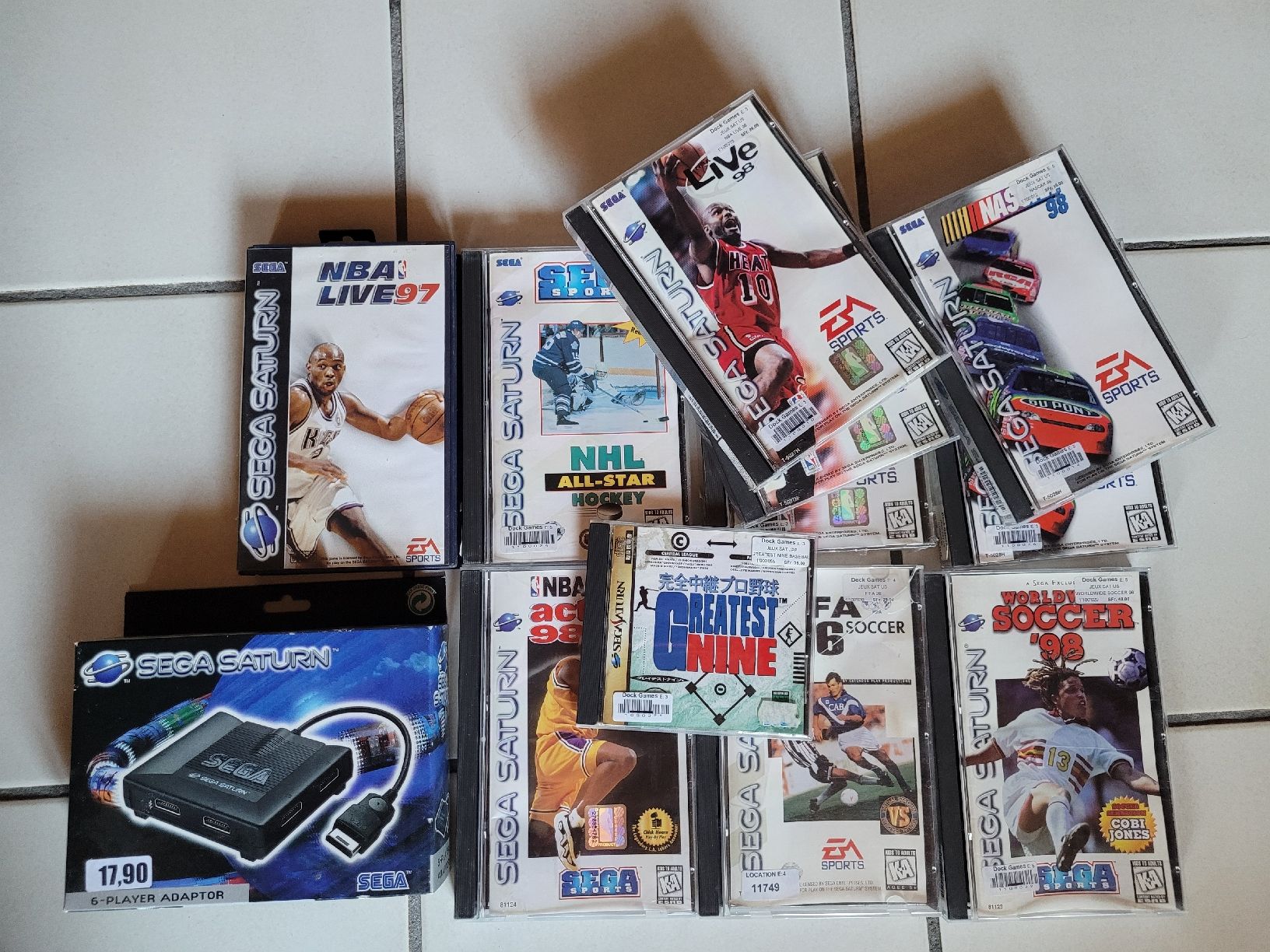 Sega Giochi: Sega Saturn US Spiele Big Box & 6 Player Adaptor – Usato da Grandson venduto da ais4me 3