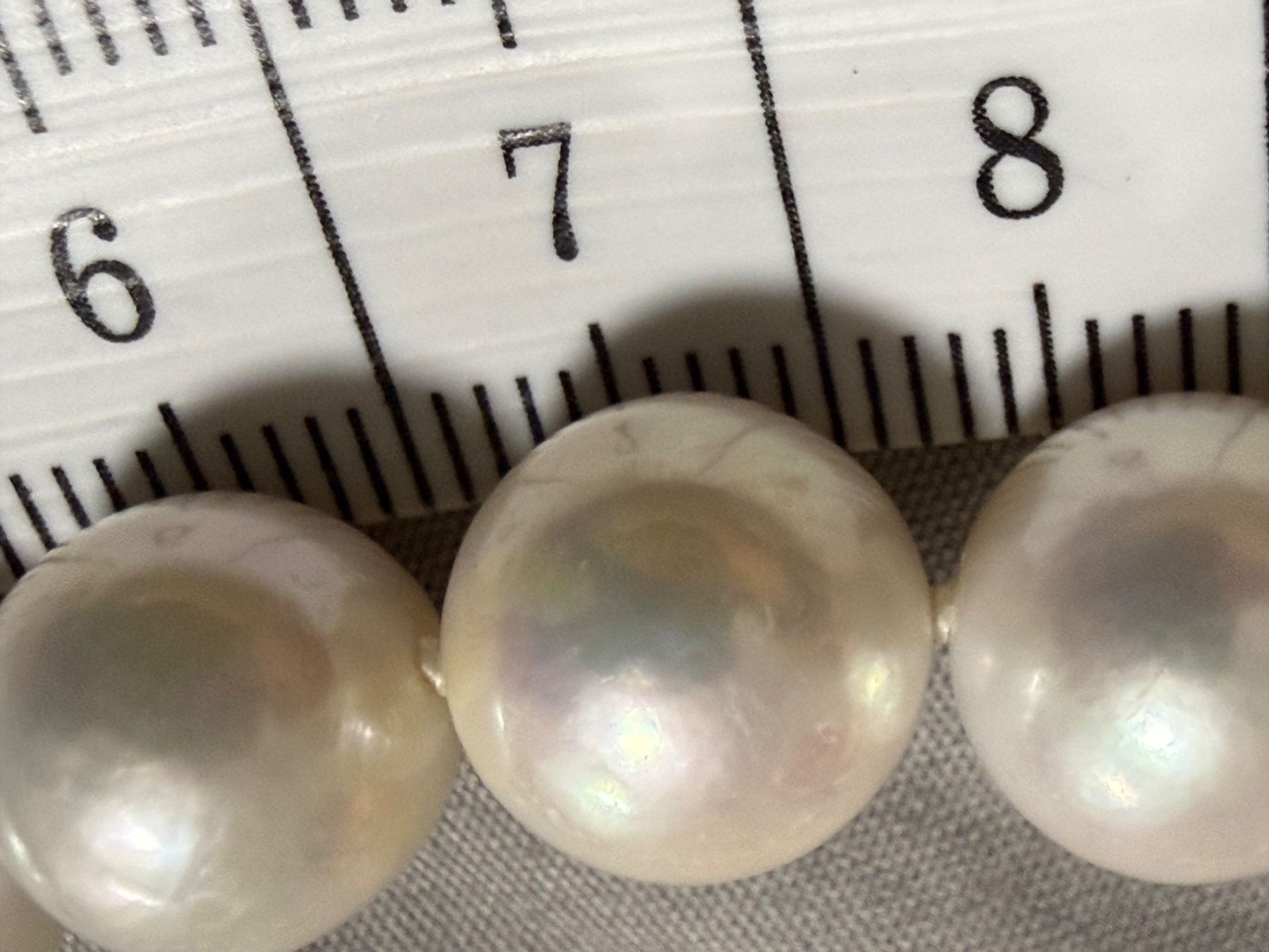 Perle (finte): Kette mit Südsee Perlen Australisches – Usato da Oberhof venduto da RealStone 2