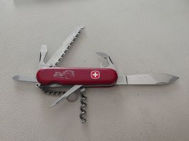 Taschenm. Wenger Pathfinder Delémont Wanderer rot gebraucht