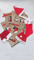 7 Jutensäcke Samichlaus& 3 Weihnachtsmütze& 1 Weihnachtsocke