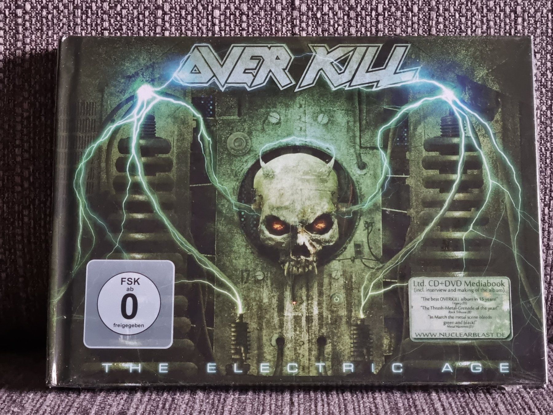 CDs: Overkill - The Electric Age - cd + dvd – Neu und originalverpackt aus Troistorrents von