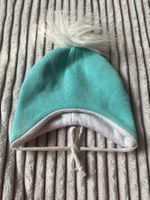 Warme Wintermütze mit Fellbommel Baby 3-9 Monate